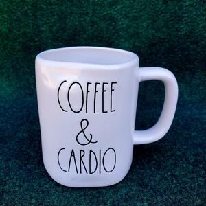 Rae Dunn Coffee Mug 'Coffee & Cardio" Artisan Collection By Magenta #306
